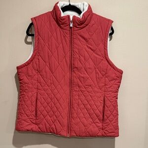 🌼Women's Quilted Pink Izod Vest shirt size XL